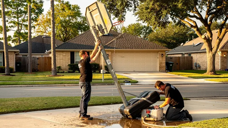 Basketball Goal Removal in College Station, TX