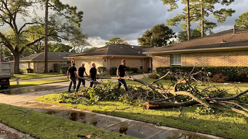 Storm Debris Cleanup in College Station, TX